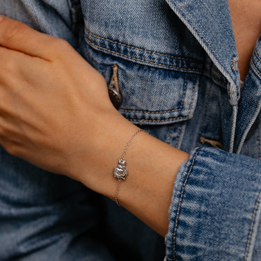 Sanrio Hello Kitty Body Sterling Silver Bracelet