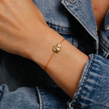 Sanrio Hello Kitty Body Yellow Gold Plated Sterling Silver Bracelet
