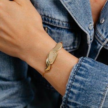 Sanrio Cinnamoroll Yellow Gold Plated Sterling Silver Bracelet