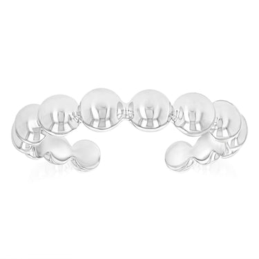 Sterling Silver Beaded Open Ring