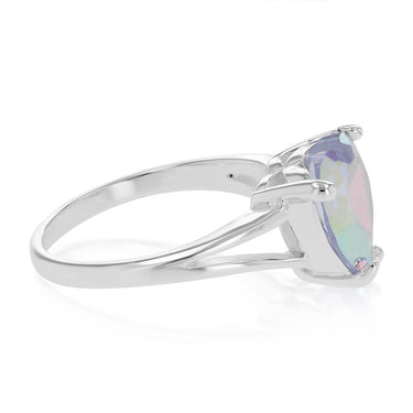 Sterling Silver Cubic Zirconia Heart Ring