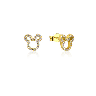 Couture Kingdom Disney Mickey Mouse Outline Cubic Zirconia Stud Earrings