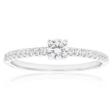 Sterling Silver Cubic Zirconia Fancy Classic Ring