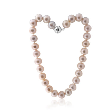 South Sea 14-16mm Pearl Strand with 14ct White Gold 0.18ct Diamond Set Clasp