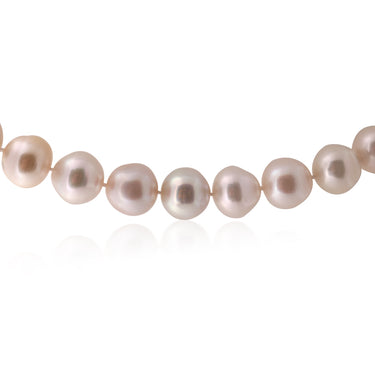 South Sea 14-16mm Pearl Strand with 14ct White Gold 0.18ct Diamond Set Clasp