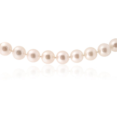 White South Sea 12-15mm Pearl Strand with 9ct Yellow Gold Satin Clasp