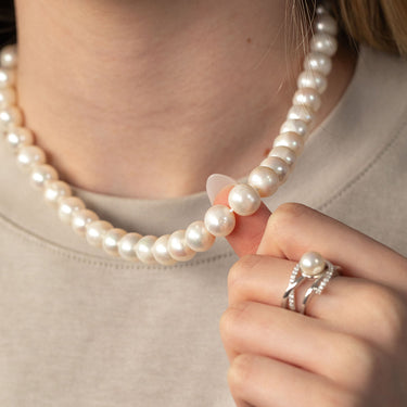 45cm Freshwater Pearl Strand with Silver Clasp