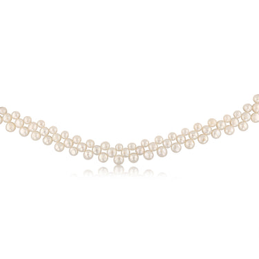 Freshwater Button Pearl 43cm Necklace Strand on Sterling Silver Extendable Clasp