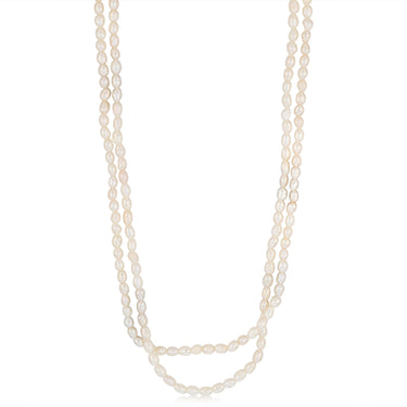 Freshwater Pearl Necklace 43cm with Sterling Silver Clasp