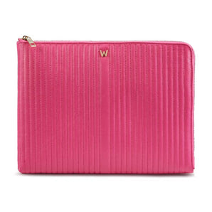 Wolf Mimi Laptop Sleeve Zip + Handle Pink