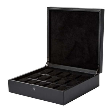 Wolf British Racing 15 Piece Watch Box Black