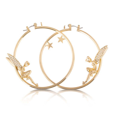 DISNEY Tinkerbell Crystal Hoop Earrings