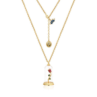 Couture Kingdom Disney Beauty and the Beast Enchanted Rose Necklace