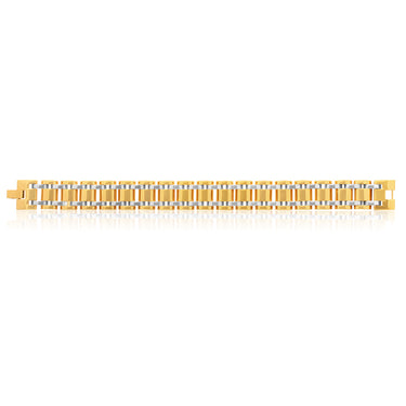 Stainless Steel Gold Plated Link Bracelet
