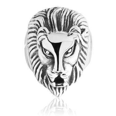 Stainless Steel Lion Head Gents Ring