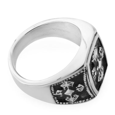 Stainless Steel Cross Ring