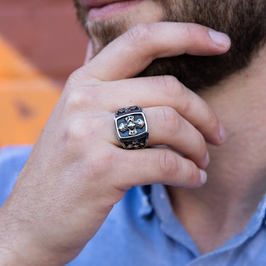 Stainless Steel Cross Ring