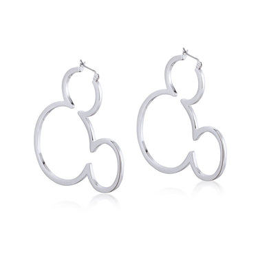 DISNEY Mickey Mouse Silhouette Hoop Earrings