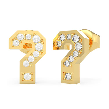 GUESS Pave ? Bold Stud Earring SST+GP