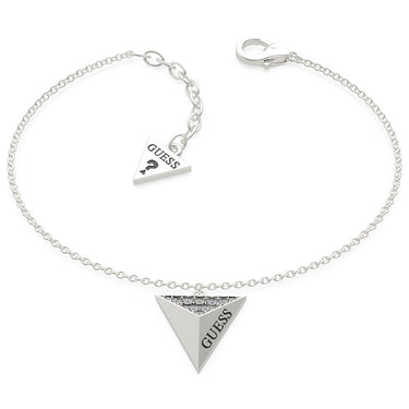 GUESS Stainless Steel Triangle Single Charm Bracelet