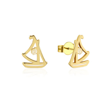 Disney Princess Gold Plated Moana 12mm Stud Earrings