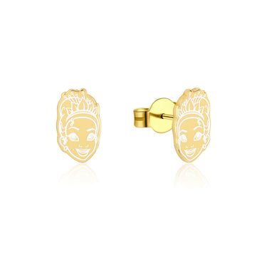 Disney Princess And The Frog Gold Plated Tiana Stud Earrings