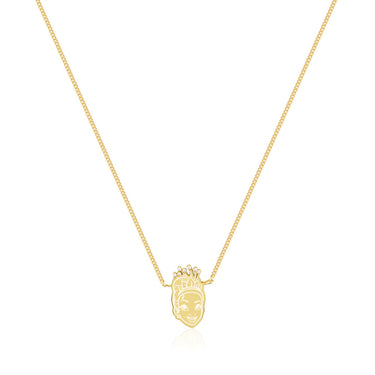 Disney Princess And The Frog Gold Plated Tiana Pearl Pendant On 40cm Chain