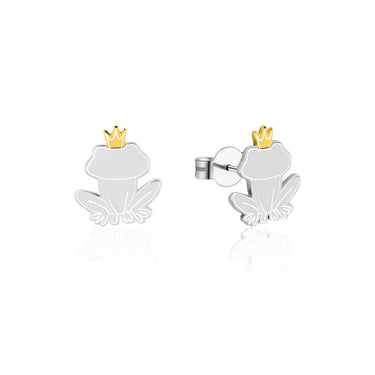 Disney Princess And The Frog Two Tone Rhodium Plated Prince Naveen Stud Earrings