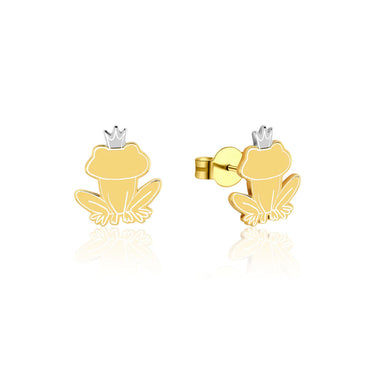 Disney Princess And The Frog Two Tone Gold Plated Prince Naveen Stud Earrings