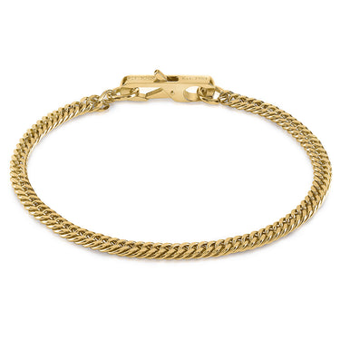Guess Mens Jewellery Gold Plated Grumetta Doppia 5mm Bracelet