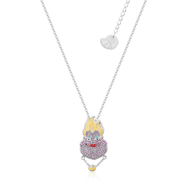 Disney Stainless steel Ursula Crystal Pendant With 45+7cm Chain