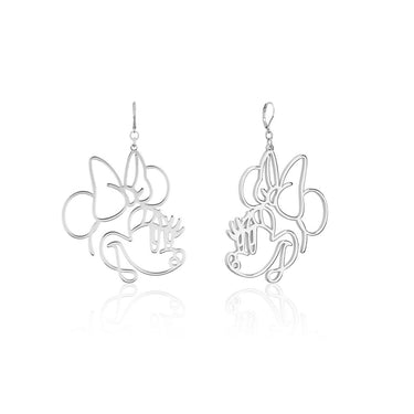 Disney Stainless Steel Minnie Mouse Wire Style 50mm Drop Earrings