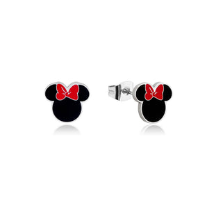 Disney Stainless Steel Minnie Silhouette Stud Earrings