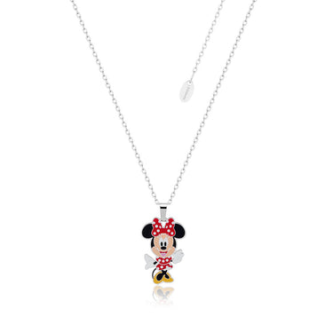 Disney Stainless Steel Minnie Pendant On Chain