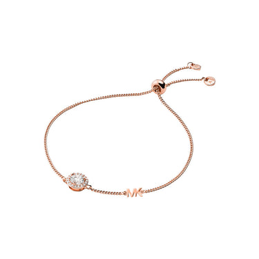 Michael Kors 14ct Rose Gold Plated Sterling Silver Premium Slider Bracelet
