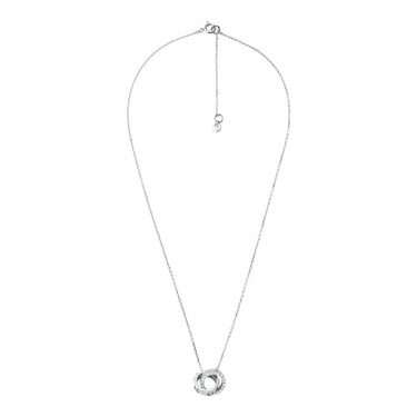 Michael Kors Sterling Silver Premium Interlocking Circle Pendant with Chain
