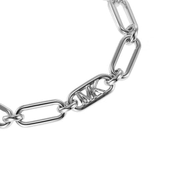 Michael Kors Platinum Plated Brass Premium Empire Link Chain Bracelet
