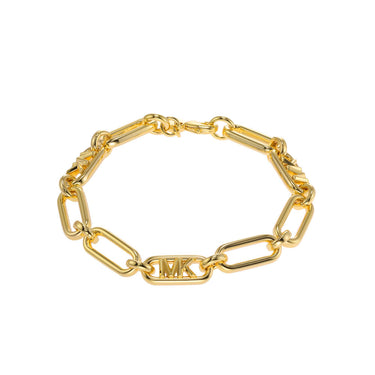 Michael Kors 14ct Yellow Gold Plated Brass Premium Empire Link Chain Bracelet