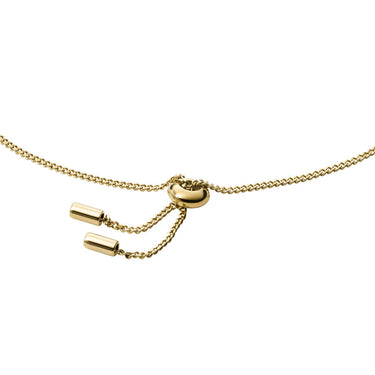 Fossil Yellow Gold Plated Stainless Steel Drew Bar Bracelet