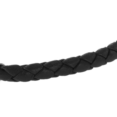 Fossil Stainless Steel Jewelry Brown Braided Leather 21.7cm Bracelet