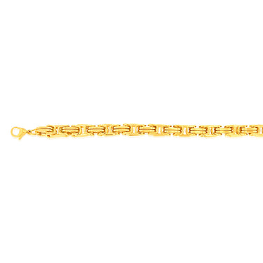 Stainless-Steel Gold-Plated Fancy Links 20.3cm Bracelet