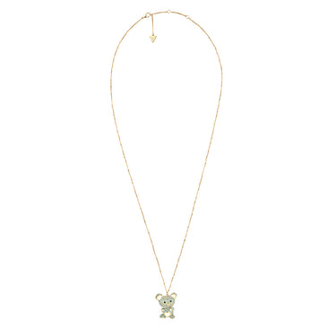 Guess Gold-Plated Stainless-Steel Teddy Bear Pendant On 30" Chain