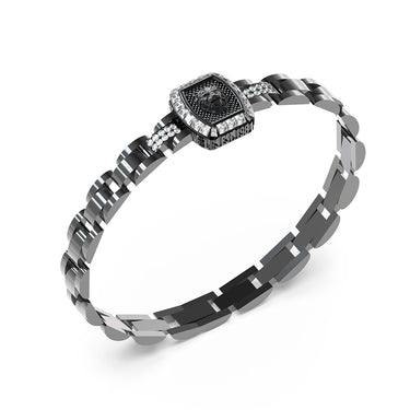 Guess Men's Jewellery Stainless Steel 16mm Lion Crystal Bracelet