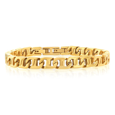 Forte Stainless-Steel Gold-Plated Fancy 21cm Bracelet