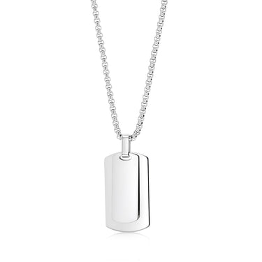 Stainless Steel Dog Tag Chain Necklace