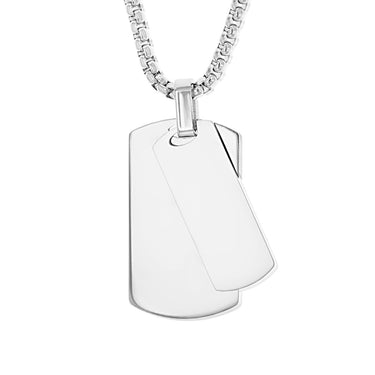 Stainless Steel Dog Tag Chain Necklace