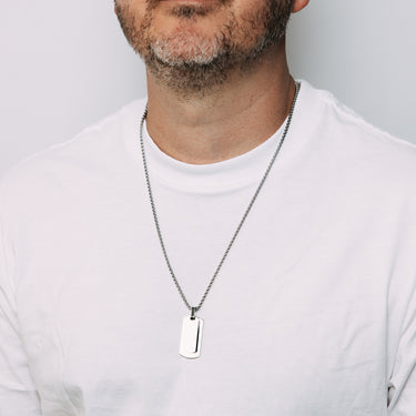 Stainless Steel Dog Tag Chain Necklace