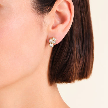 Rosefield Playful Crystals Cluster Studs