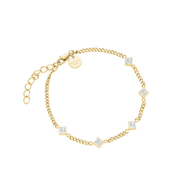 Rosefield Gold Playful Crystals Princess Bracelet