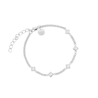 Rosefield Silver Playful Crystals Princess Bracelet
